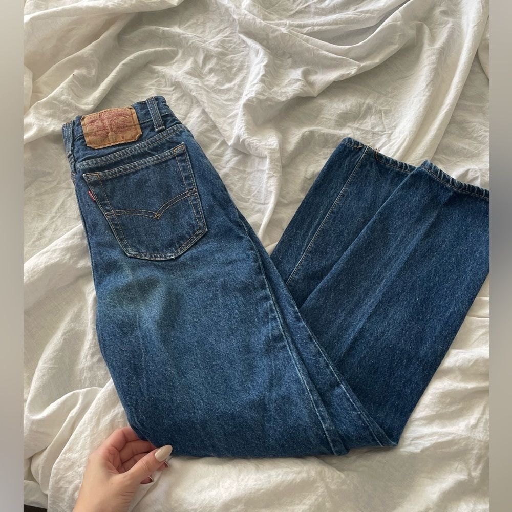 Vintage 501 Levi’s Jeans 24x29 Blue Wash High Rise USA Made